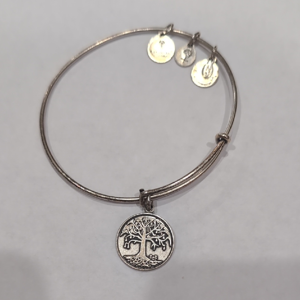 Alex and Ani Silver Tree of Life Expandable Bracelet